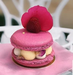 Isphahan Rose raspberry & lychee mini cake tray of 4