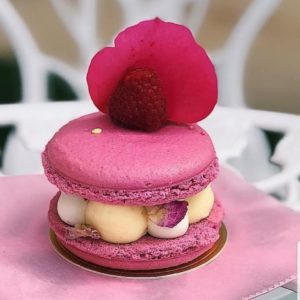 Isphahan Rose raspberry & lychee mini cake tray of 4