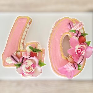 Macaron Number Cake - One or Two Digits for Anniversary or Birthday