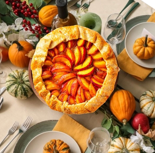 peach galette