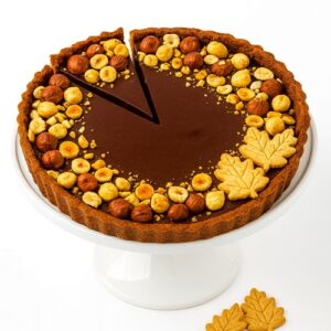 Thanksgiving - Hazelnut Praline Chocolate Tart