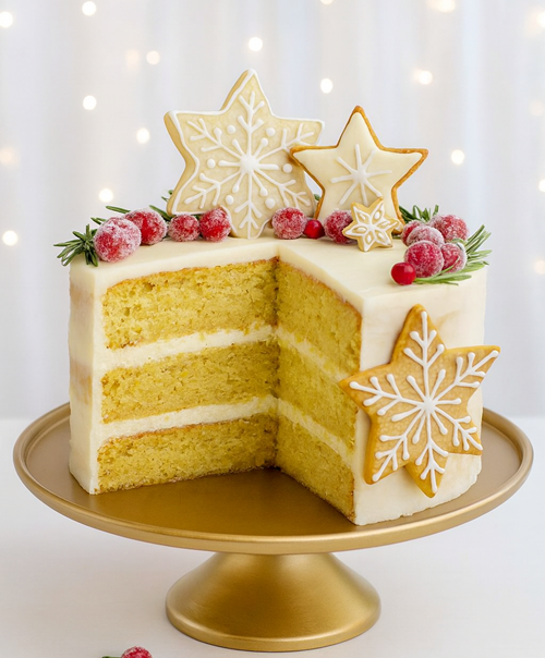 Winter Citrus Celebration Cake serves up to 8