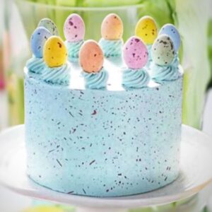 Easter Vanilla Strawberry cake