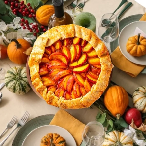 peach galette